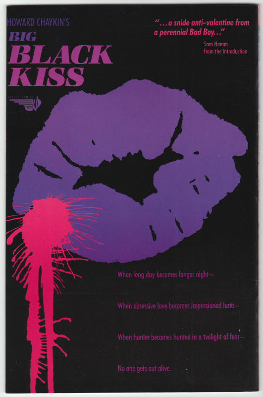 Big Black Kiss #3 back cover