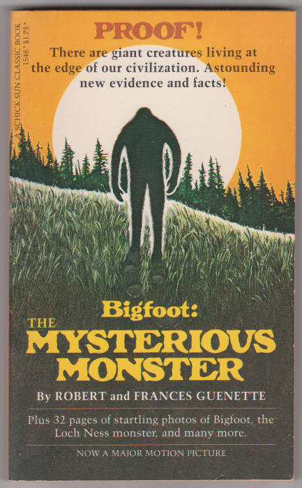 Bigfoot The Mysterious Monster front cover