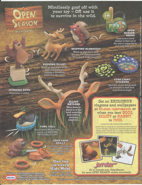 Burger King Adventures Volume 17, #9 Open Season