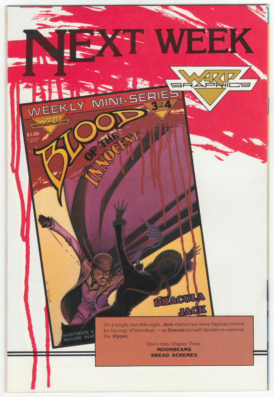 Blood Of The Innocent #2 back cover