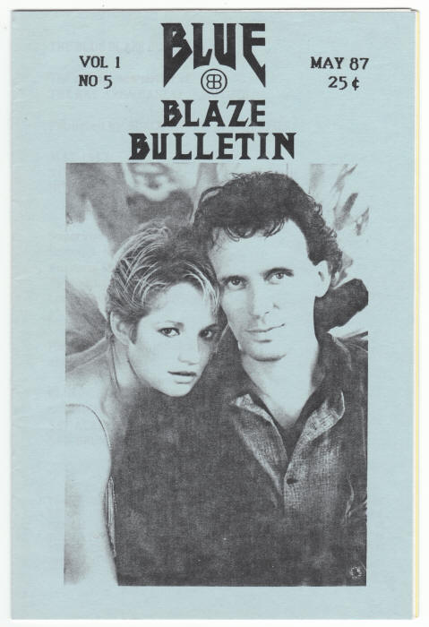 Blue Blaze Bulletin 5 May 1987 front cover