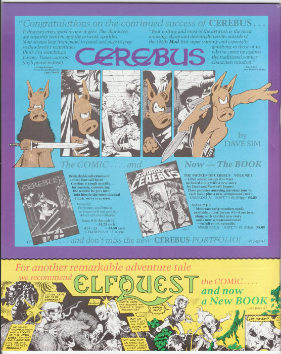 Fantasy and Comic Art Catalog 18 back cover