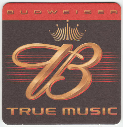 Budweiser True Music Coaster