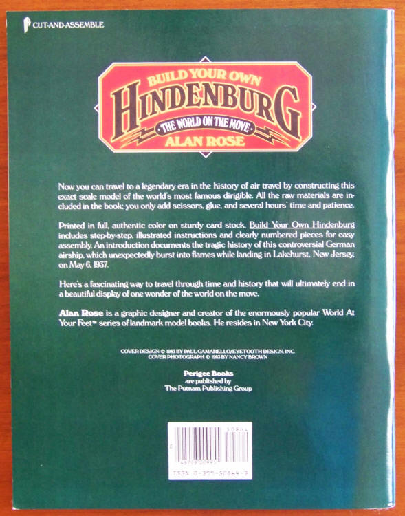 Build Your Own Hindenburg back cover