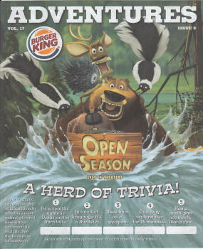Burger King Adventures Volume 17, #9 Open Season