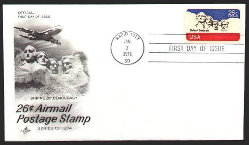 Scott #C88 Mt Rushmore Airmail First Day Cover