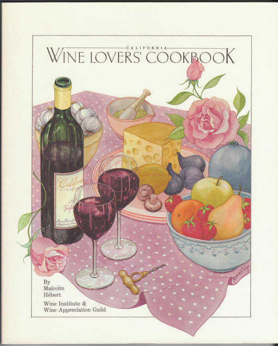 California Wine Lovers Cookbook front cover