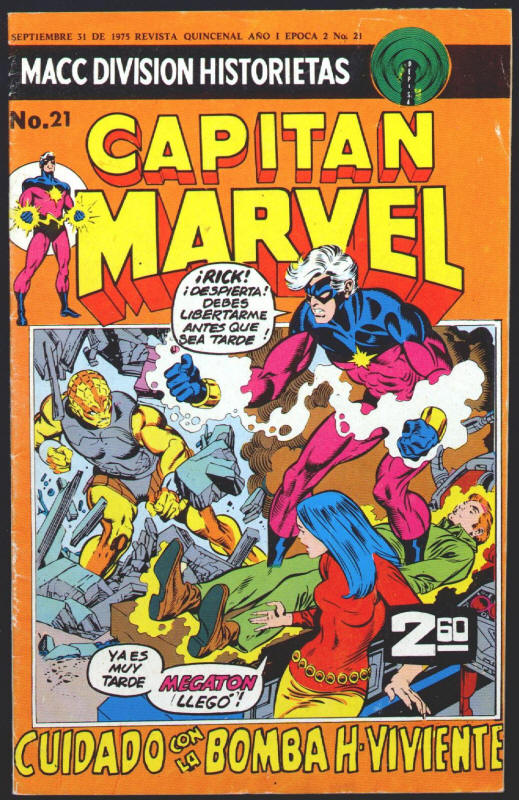 Capitan Marvel #21 front cover