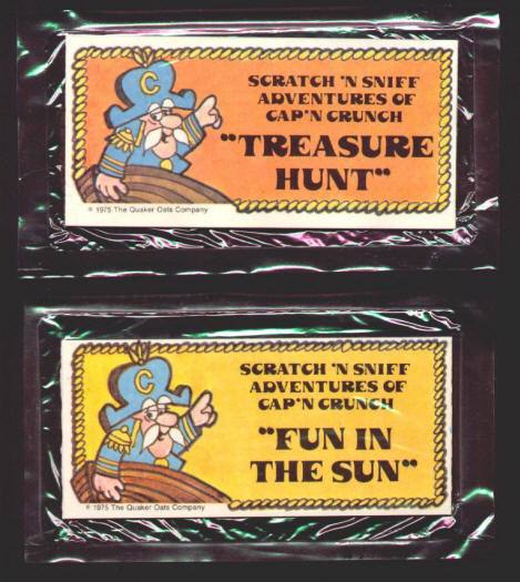 Cap'n Crunch 1975 Scratch N Sniff Adventures fronts