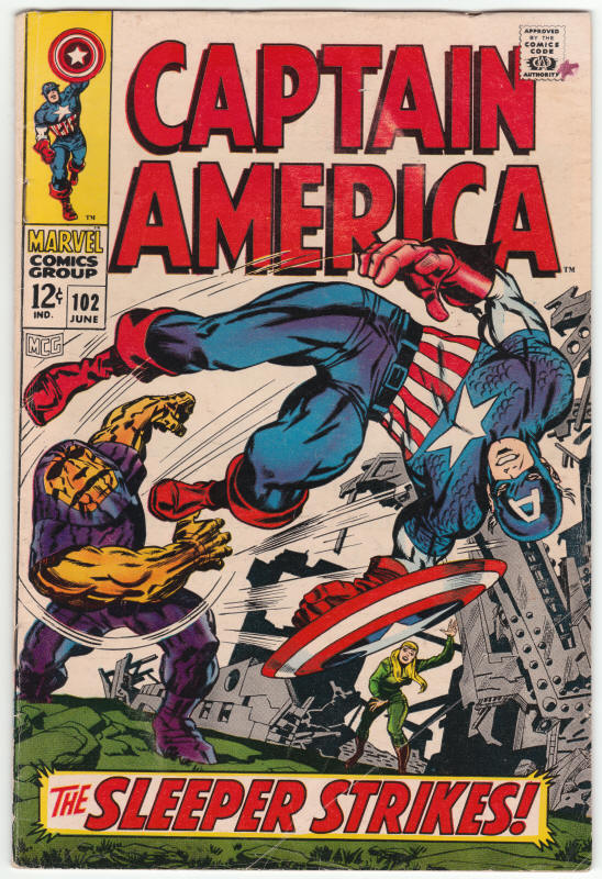Captain America 102 front cover