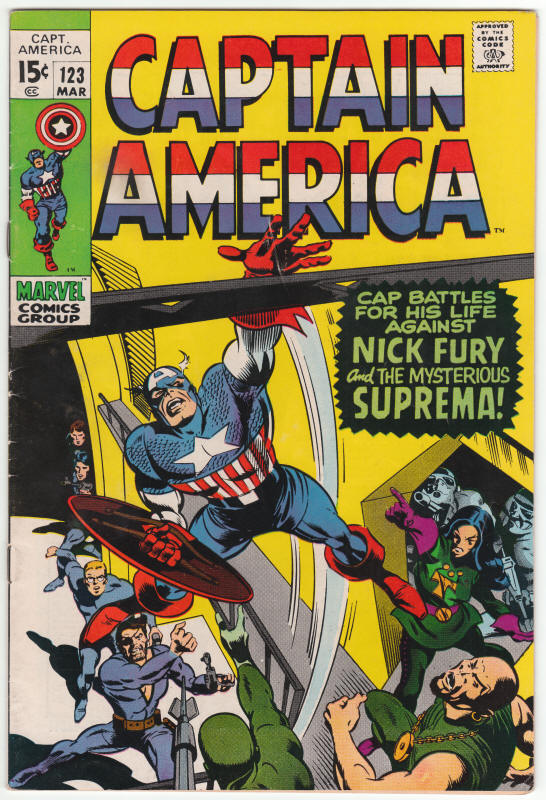 Captain America #123 front cover