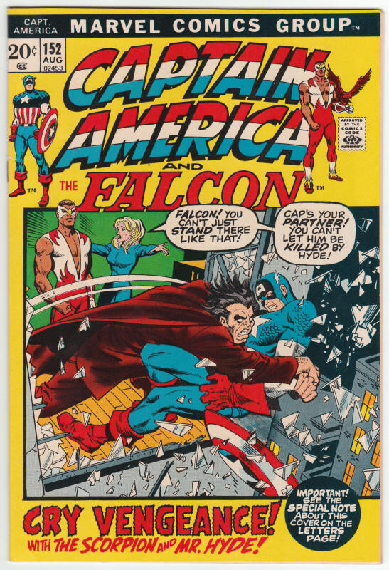 Captain America #152 front cover