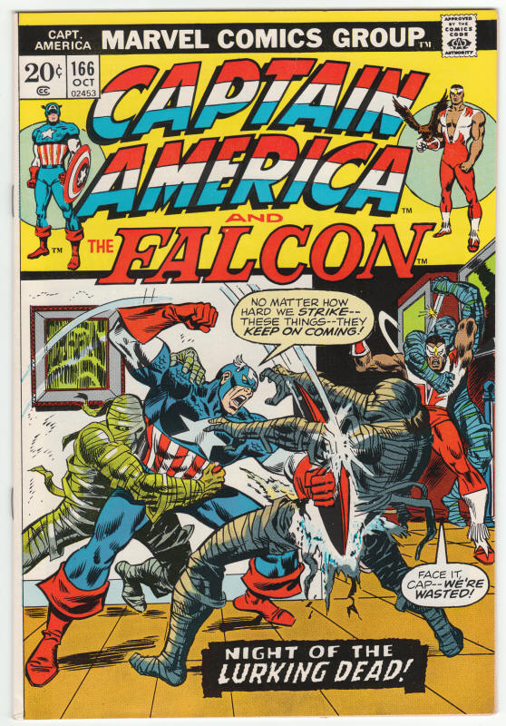 Captain America #166 front cover