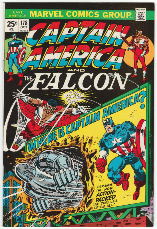 Captain America #178 front cover