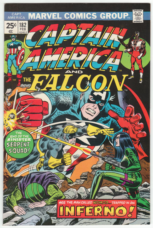 Captain America #182 front cover