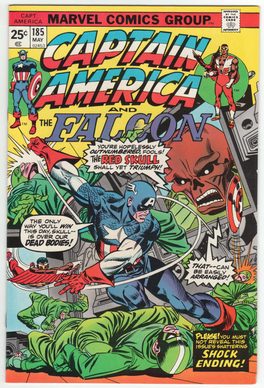 Captain America #185 front cover