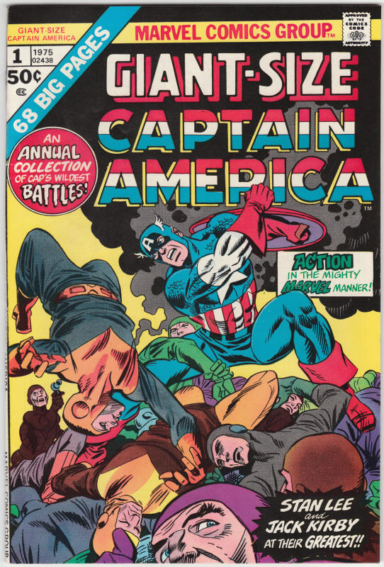 Giant Size Captain America 1 front cover