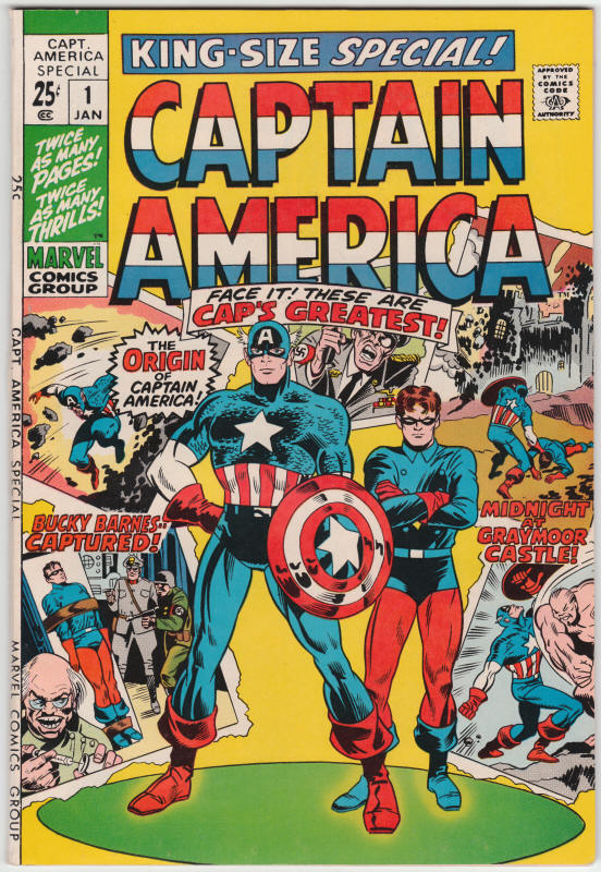 Captain America Special 1 Marvel Comics For Sale Jack Kirby