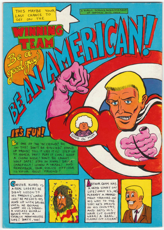 Captain Guts Comics #2 back cover