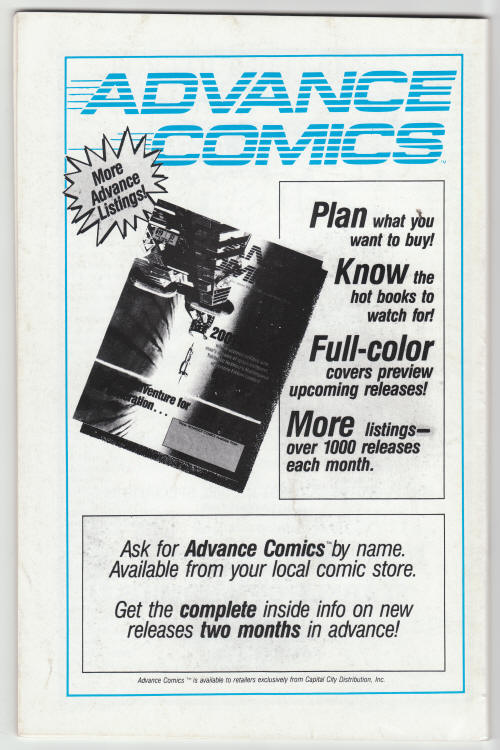 CBG Price Guide October 1990 back cover
