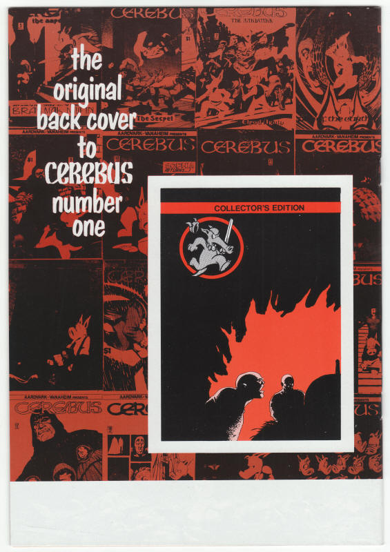 Cerebus Bi-Weekly #1 back cover