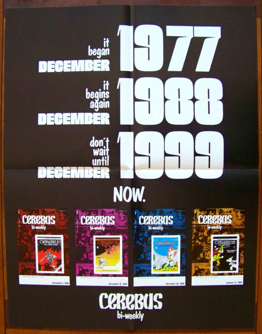 Cerebus Bi-Weekly Dave Sim Promo Poster