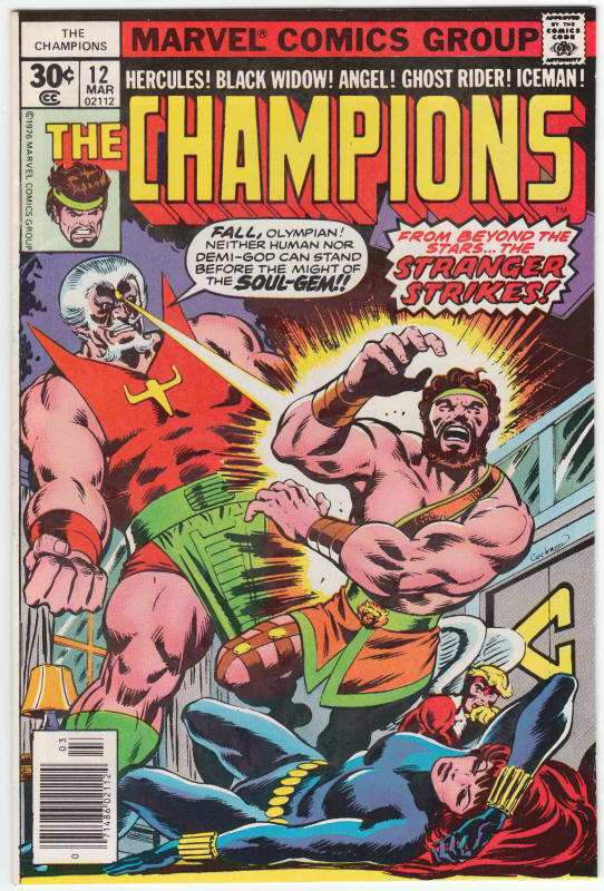 The Champions #12 front cover