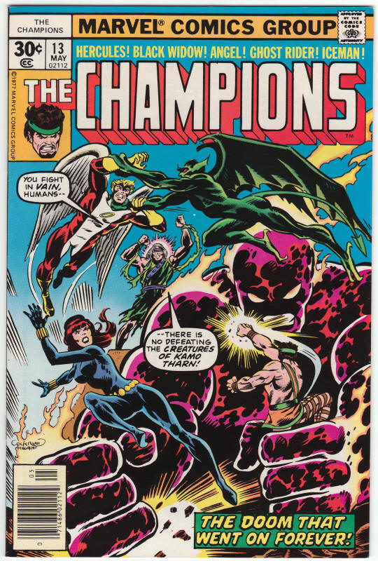 The Champions #13 front cover