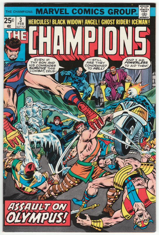 The Champions #3 front cover