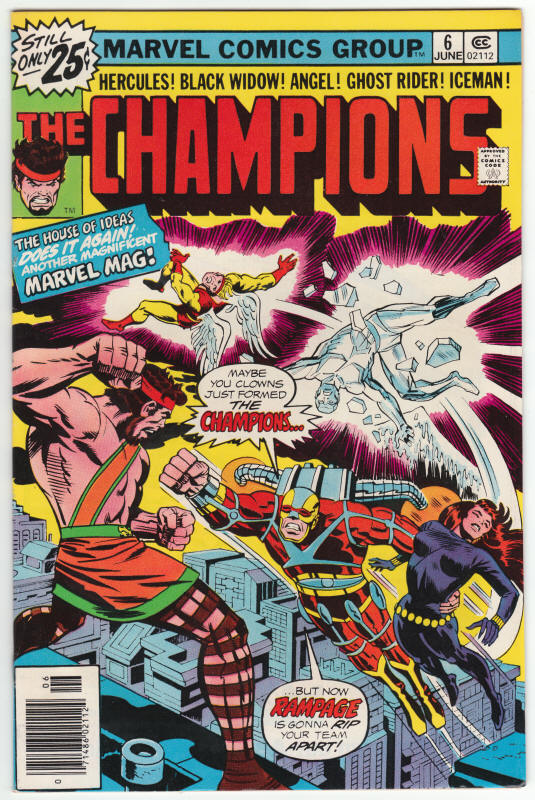 The Champions #6 front cover