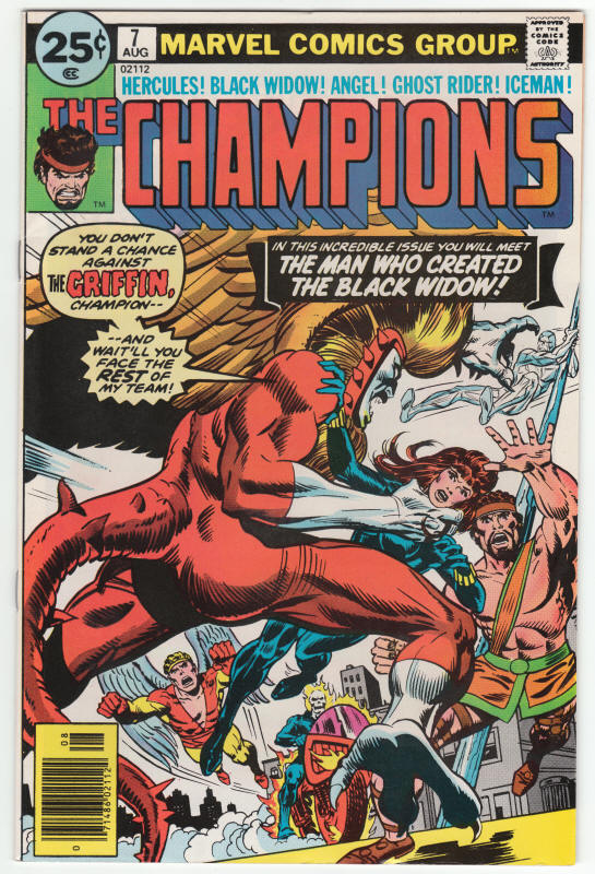 The Champions #7 front cover