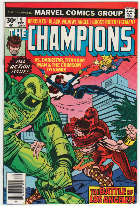 The Champions #9 VFNM front cover