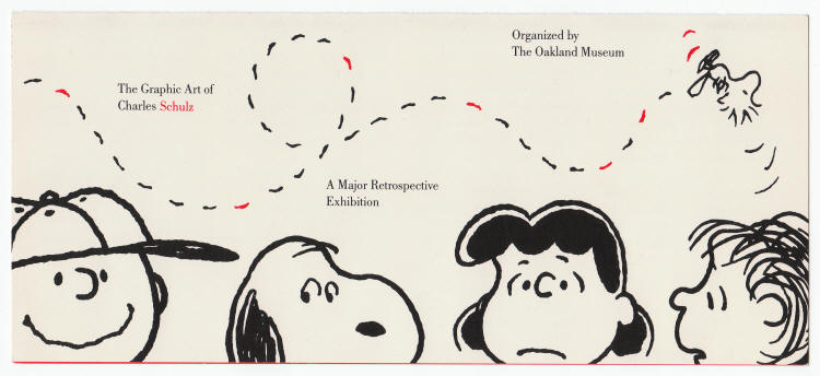 The Graphic Art Of Charles Schulz Flyer