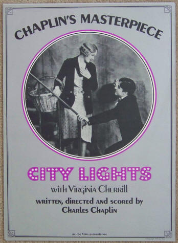 Charlie Chaplin City Lights Movie Poster