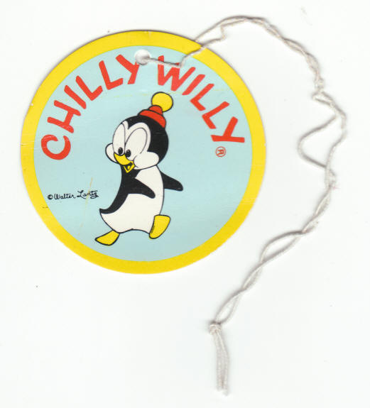 Chilly Willy Stuffed Toy tag