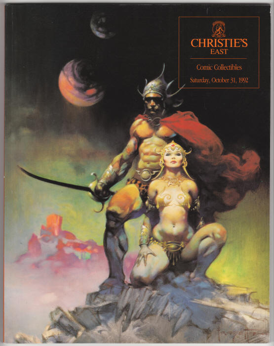 Christies East Comic Collectibles Auction Catalog 1992 front cover