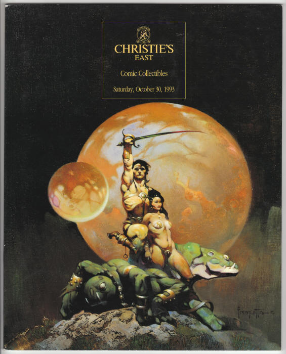Christies East Comic Collectibles Auction Catalog 1993 front cover