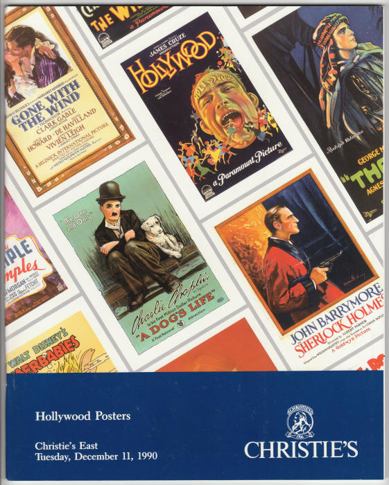 Christies Hollywood Posters Auction Catalog 1990 front cover