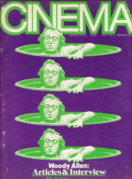 Cinema Volume 7 #3 Issue 32 Winter 1972 front cover