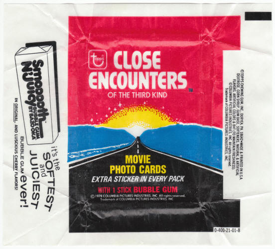1978 Topps Close Encounters Of The Third Kind Wrapper