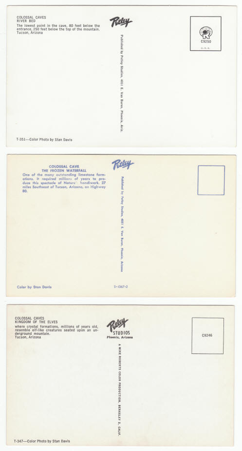 1960s Colossal Cave Post Cards