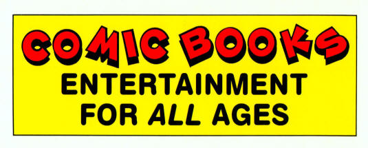 Comic Books Entertainment For All Ages Bumper Sticker