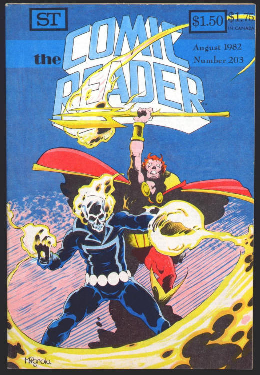 The Comic Reader #203 front cover