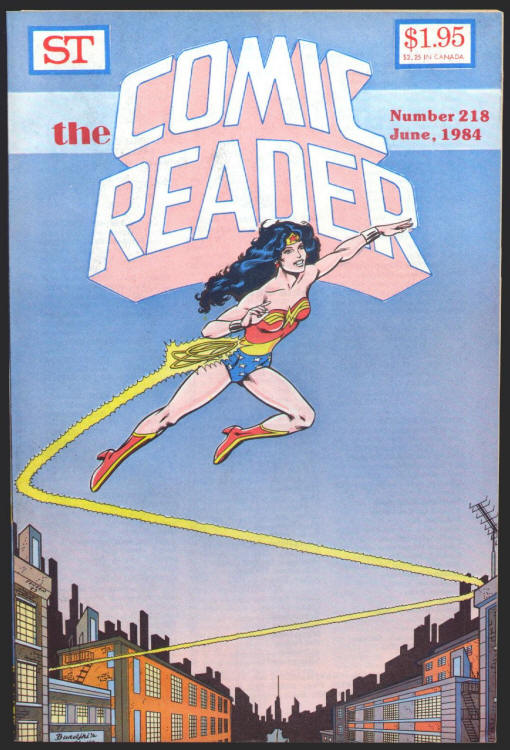 The Comic Reader #218 front cover