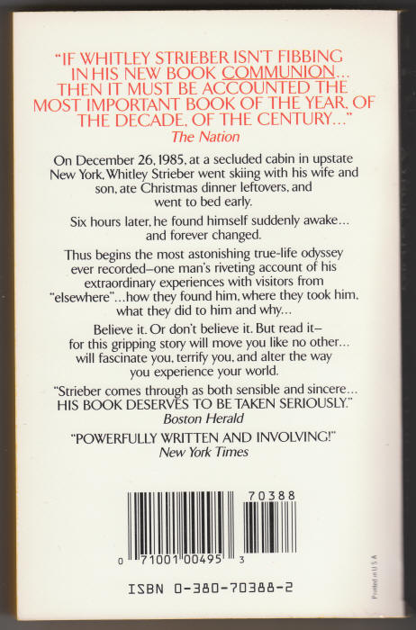 Communion whitley strieber back cover