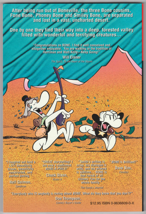 The Complete Bone Adventures Volume 1 back cover