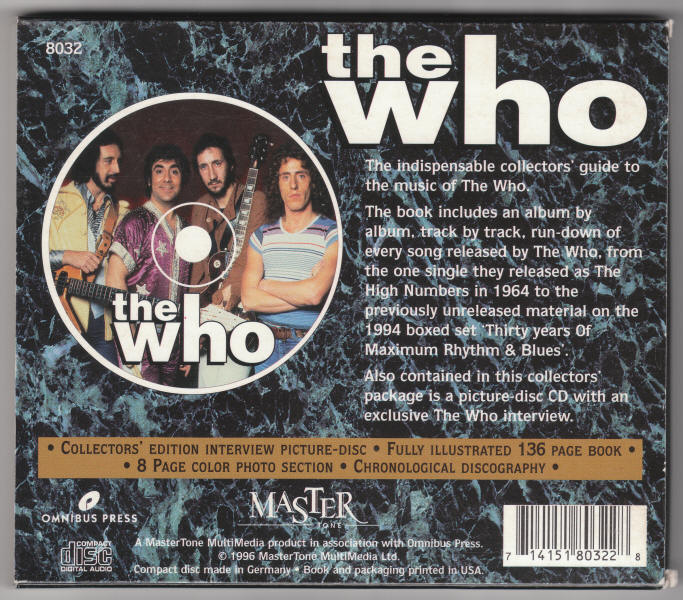 Complete Guide to the Music of The Who Limited Edition back cover