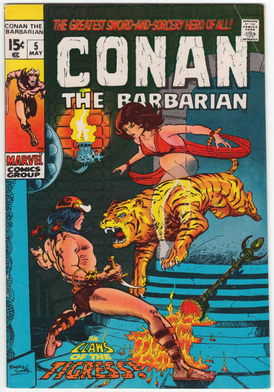Conan The Barbarian #5 F- front cover