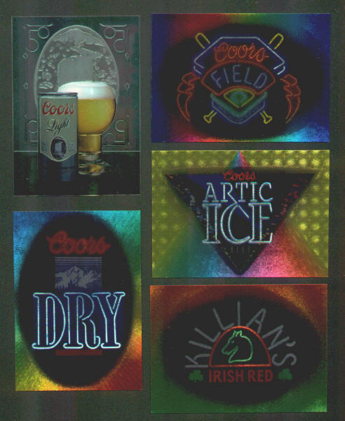 1995 Coors Premium Chase Cards