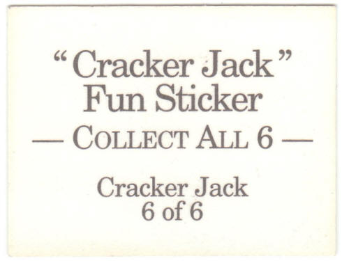 Cracker Jack Fun Sticker #6